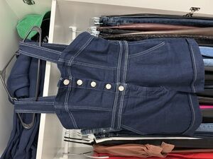 Anthropologie denim romper